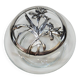 Iris 1989 Seagull Pewter Lidded Glass Potpourri Container