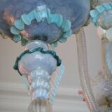 Lustre en verre Murano multicolore vers 1900
