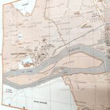 Angers vintage map 74x54cm