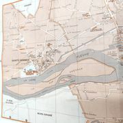 Angers vintage map 74x54cm