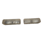 Lot de 2 appliques verre martelet