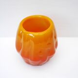 Art glass candleholder by Göte Augustsson Ruda Glasbruk