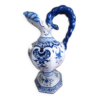 blue earthenware pitcher from Desvres