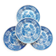 4 Villeroy & Boch Burgenland blue dinner plates