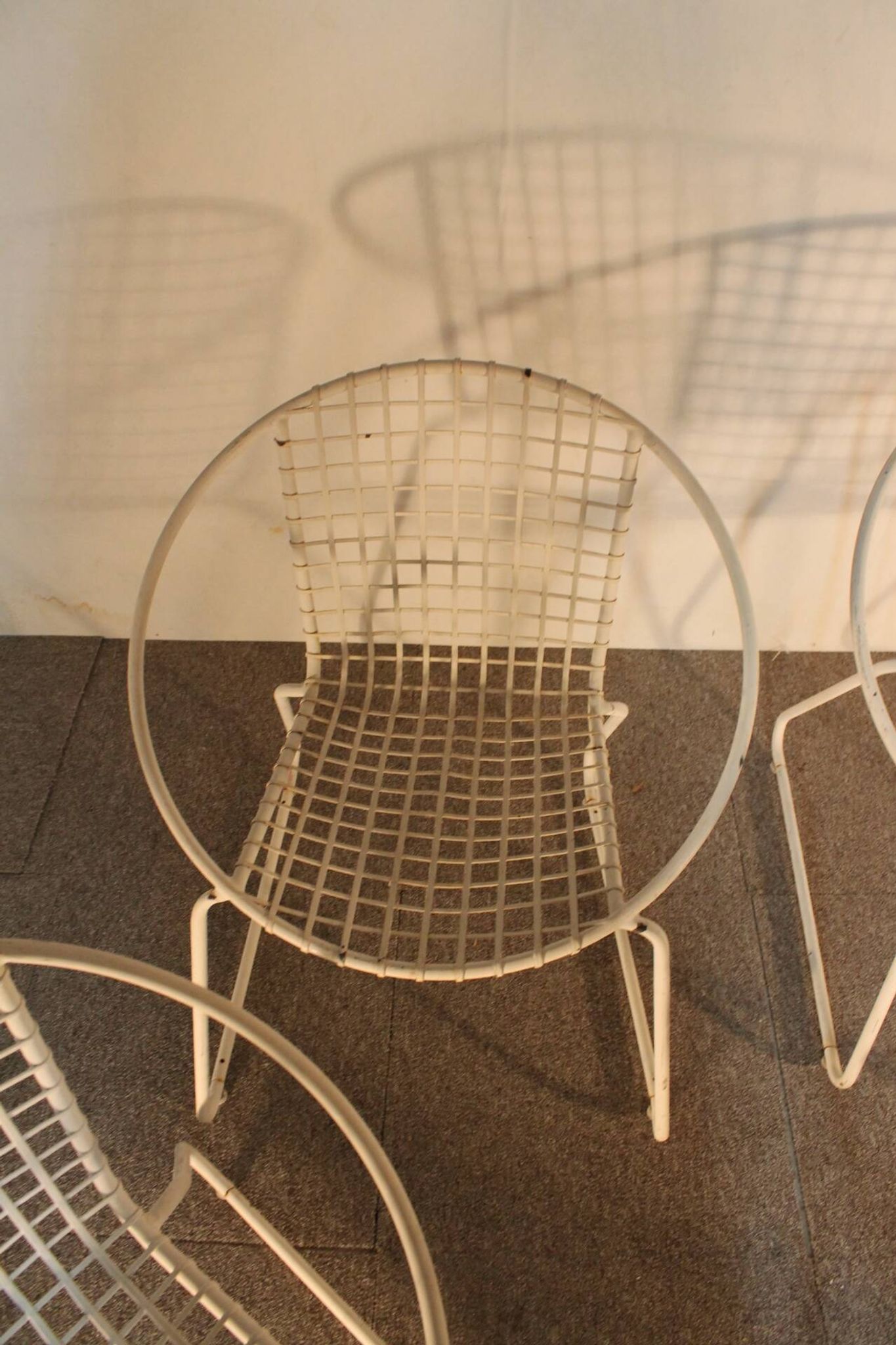 4 iron armchairs, design