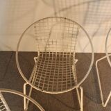4 iron armchairs, design