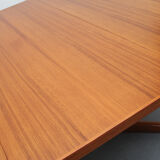 Extendible dining table teak XXL, Nielsen Denmark, 1970