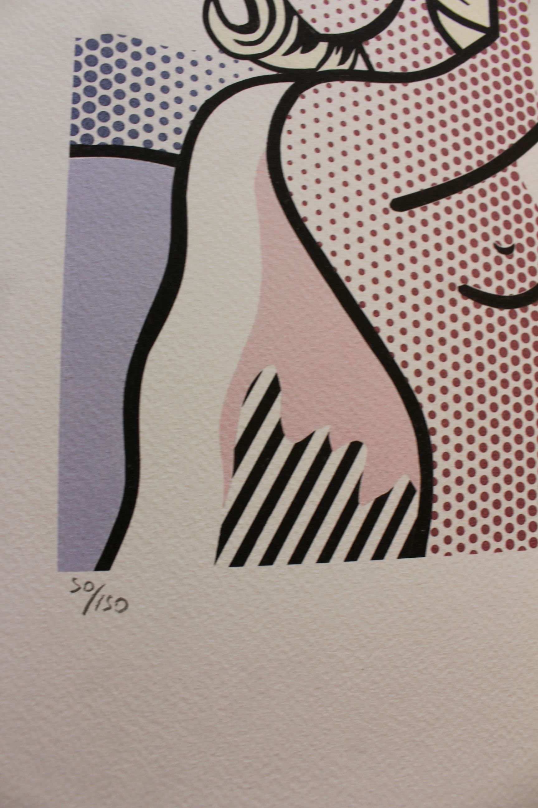 "Nudes With Beach Ball" 1920s Lithography