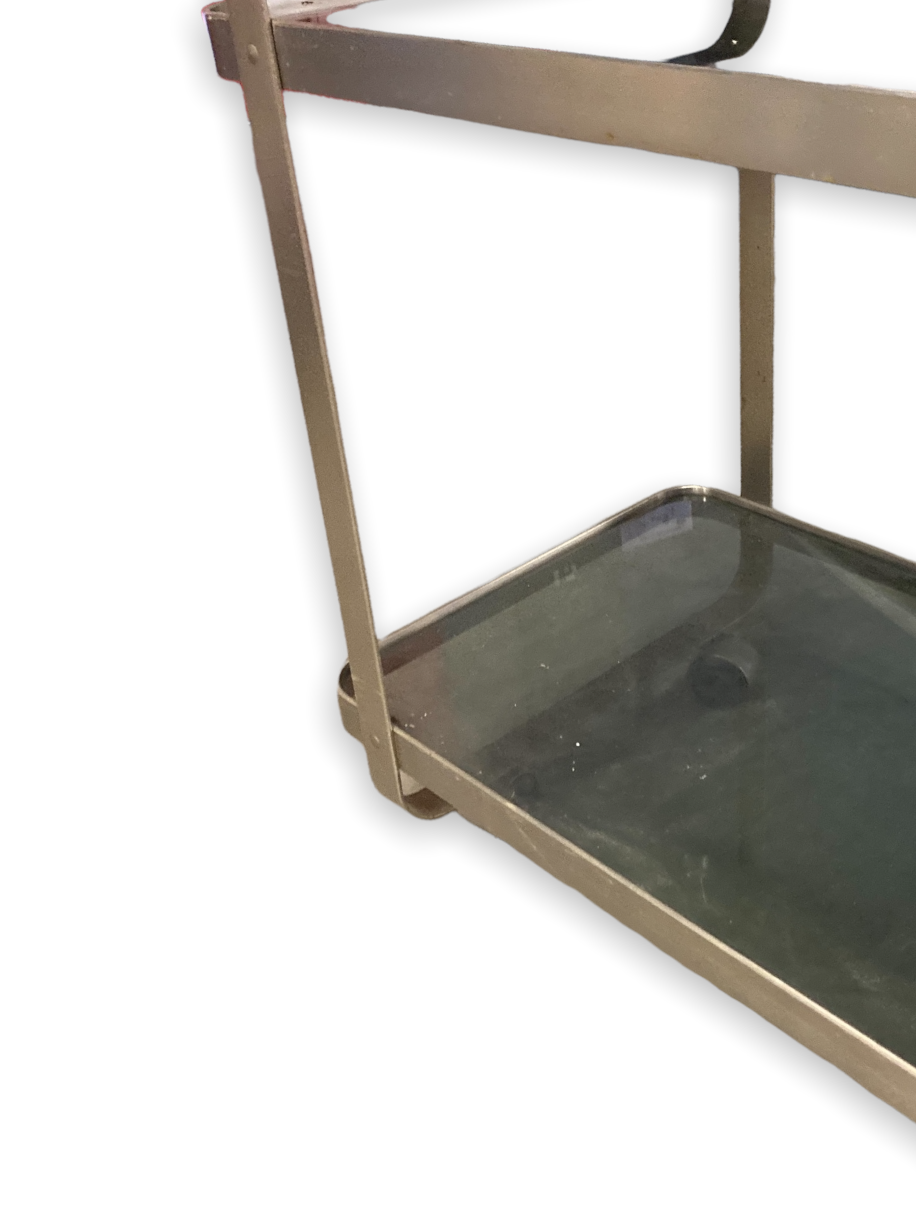 Design service 1960s brushed steel and glass