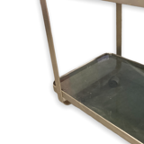 Design service 1960s brushed steel and glass