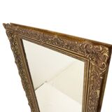 Grand Miroir Doré Style Baroque Cadre Doré Fleurs d'Acanthe 110cm