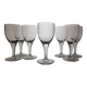 7 verres à vin décor à la grecque