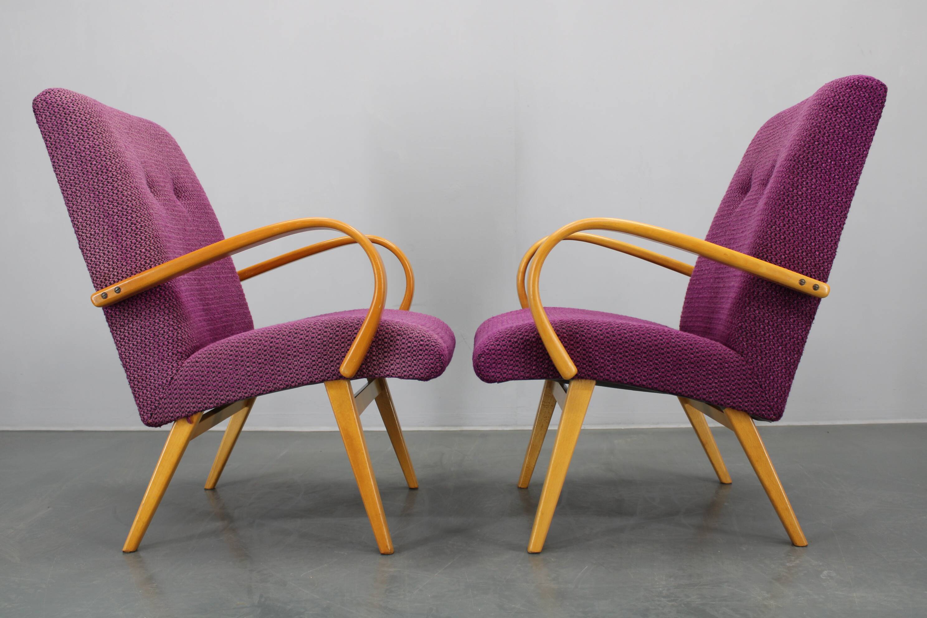 Paire de fauteuils, Tchécoslovaquie années 1960