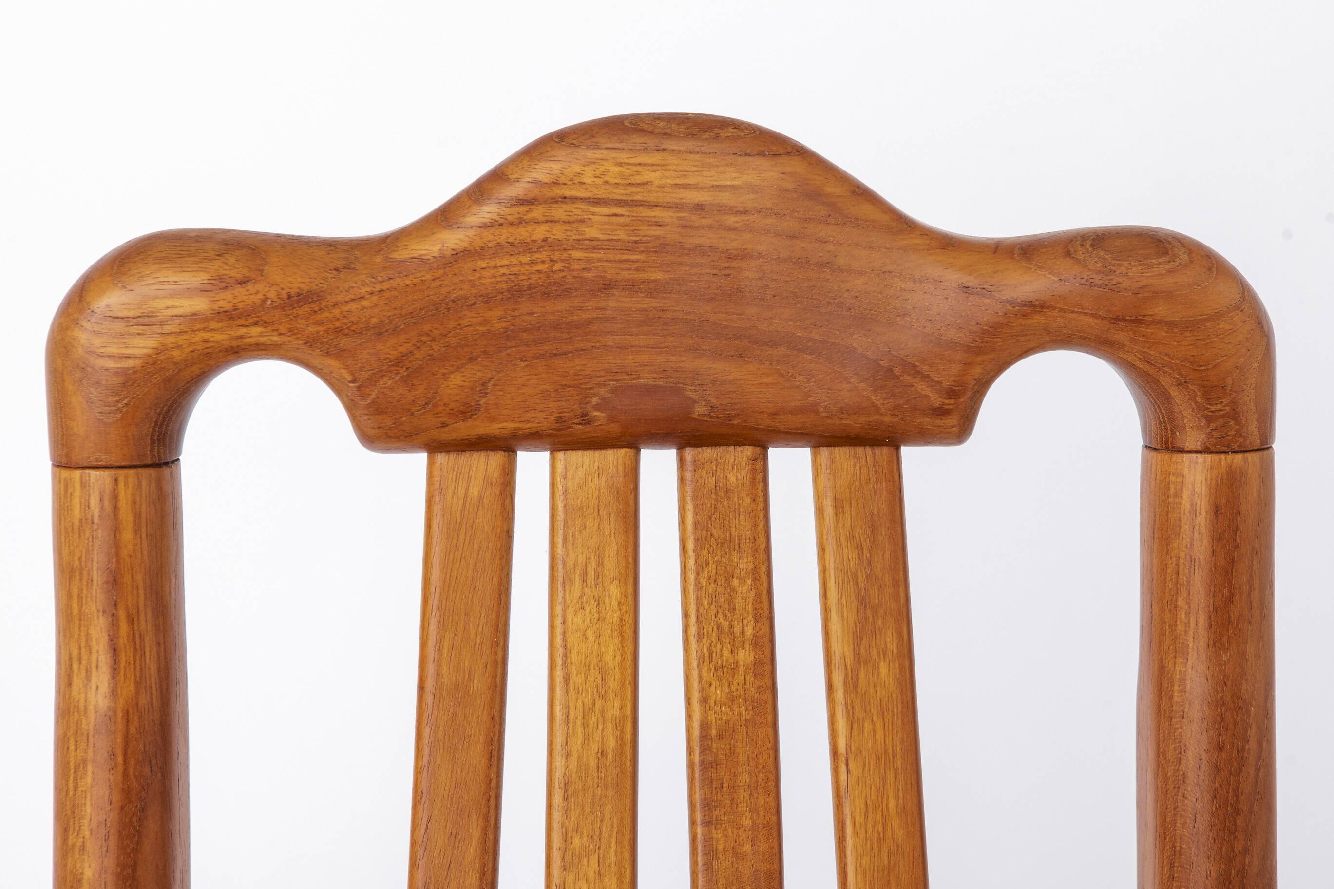 Set of 4 Danish Teak Dining Chairs 1960s, Mid Century Vintage Chairs, Beige