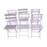 Vintage garden folding chairs