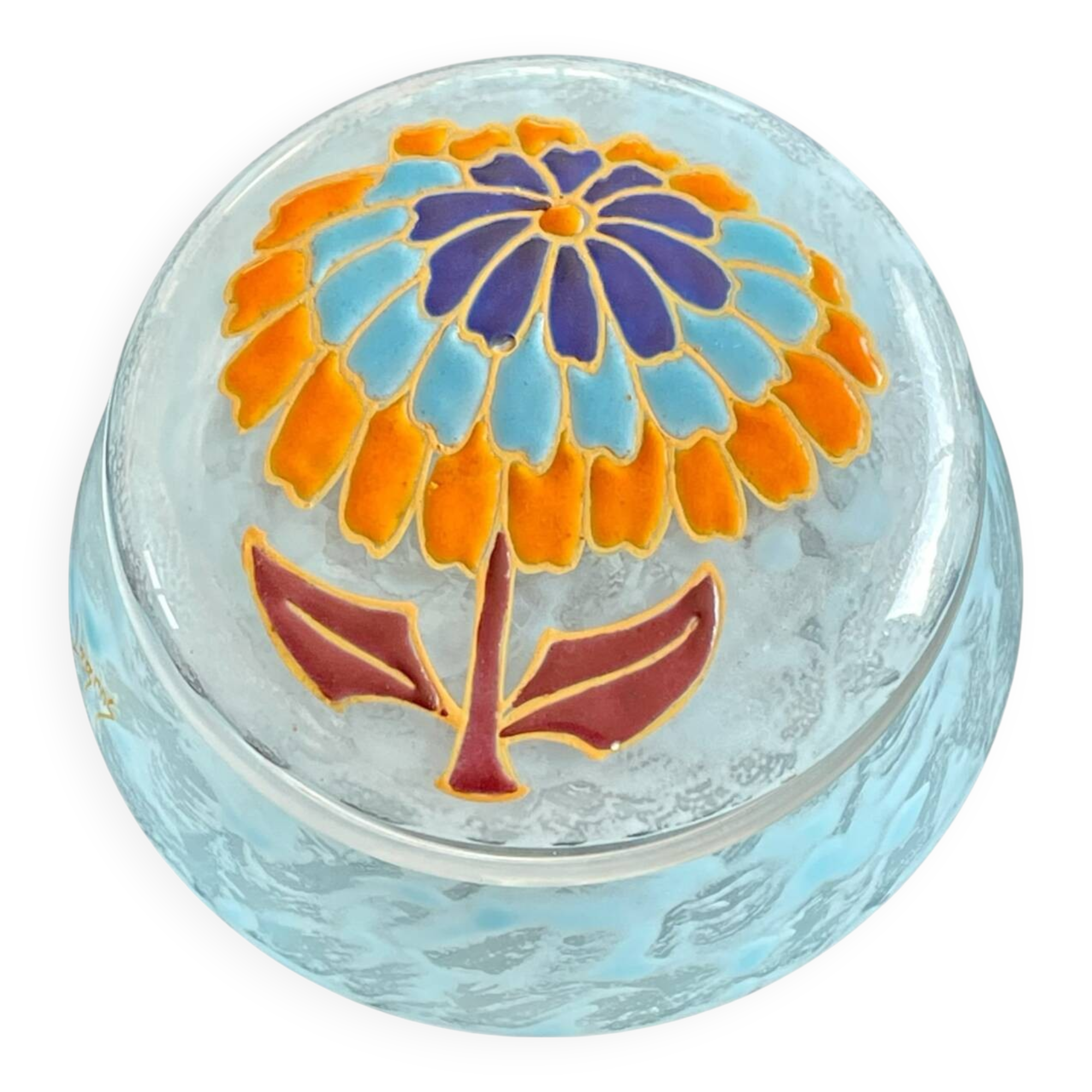 Art Nouveau candy box signed Legras