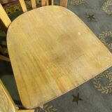 Suite of 6 bistro chairs signed "baumann"