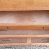 Vintage chest of drawers gilded oak 1950