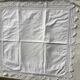 Square pillowcase crocheted edge 8cm wide