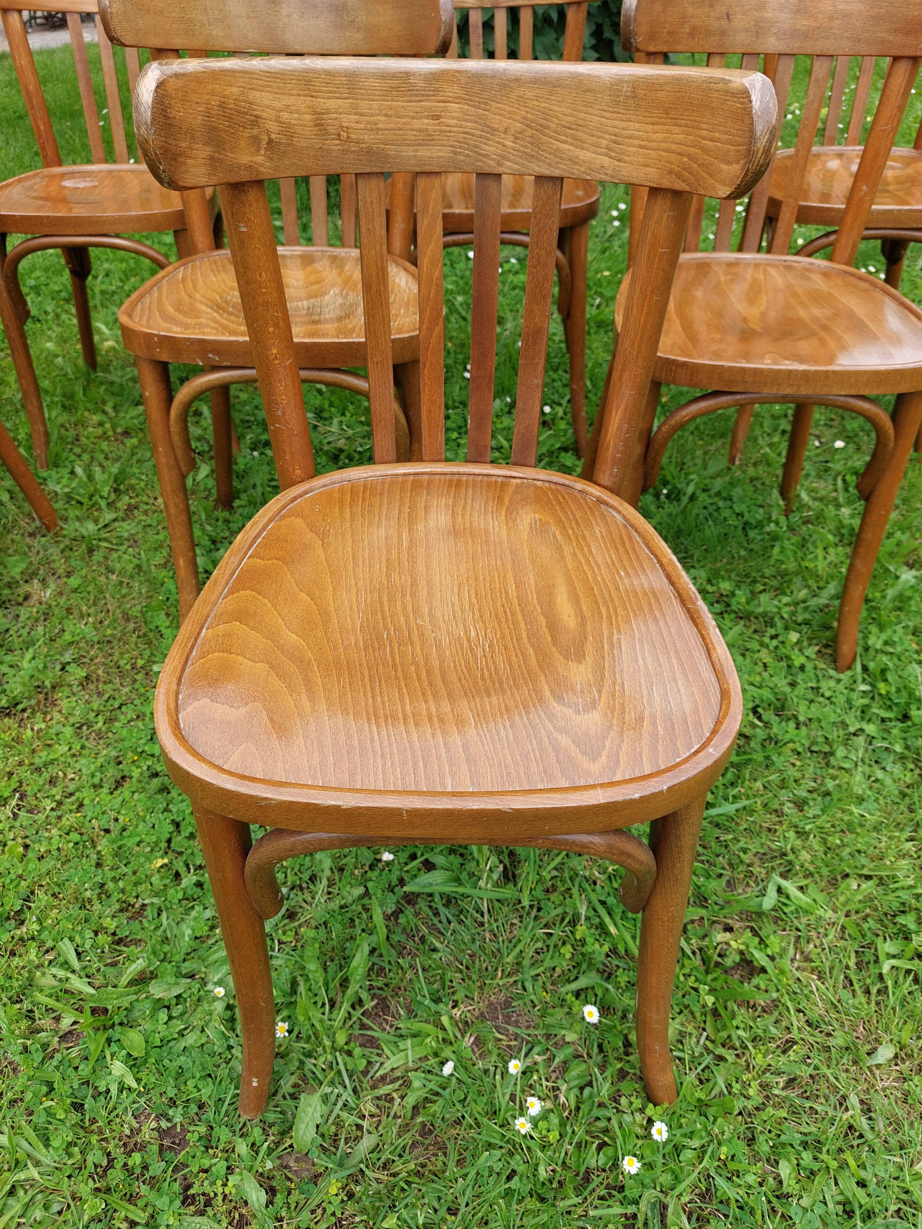10 Baumann style bistro chairs