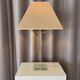 Vintage Hollywood Regency Acrylic Table Lamp with Original Woven Shade