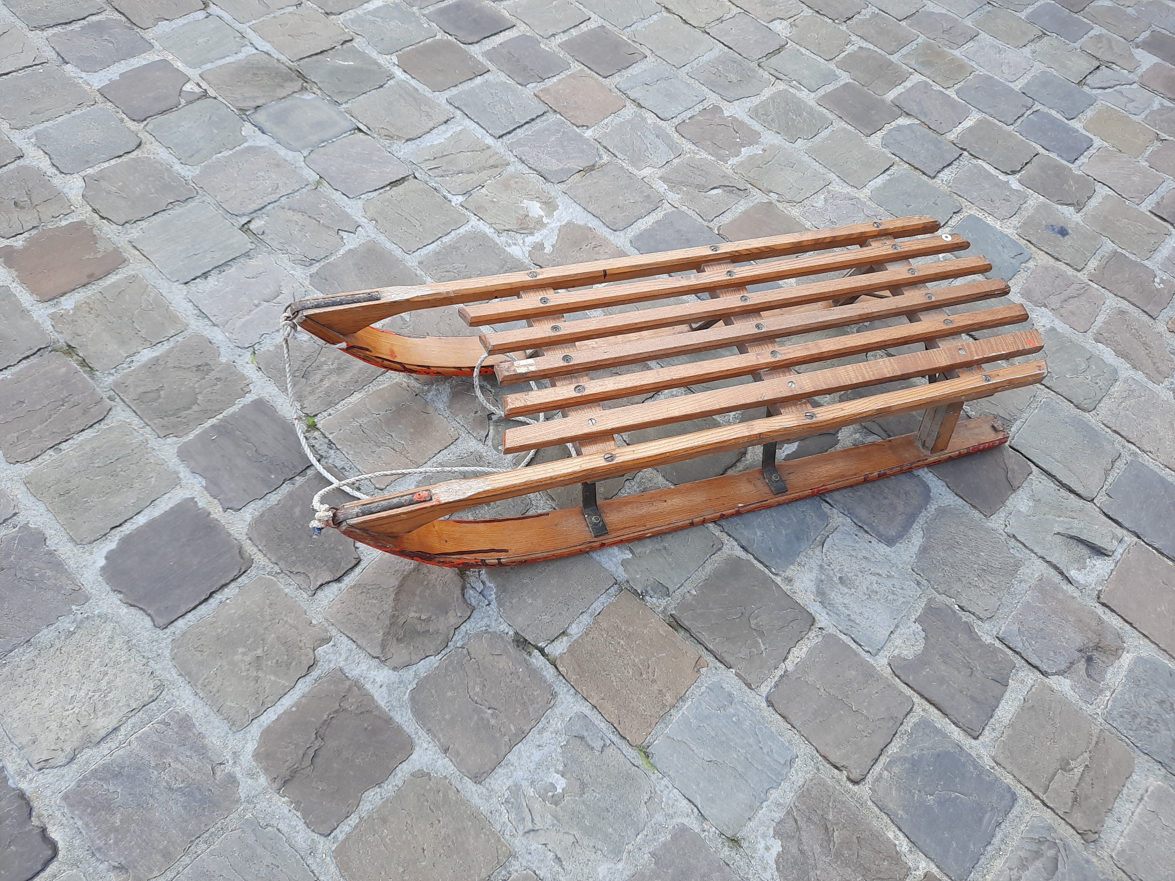 Old wooden sled