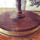 Louis XVI style marble and brass side table