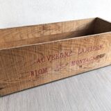 Wood advertising box "Auvergne dairy"