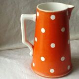 Earthenware pitcher digoin sarreguemines confetti model