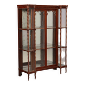 Vitrine Louis-Philippe en acajou - Italie XIXe siècle