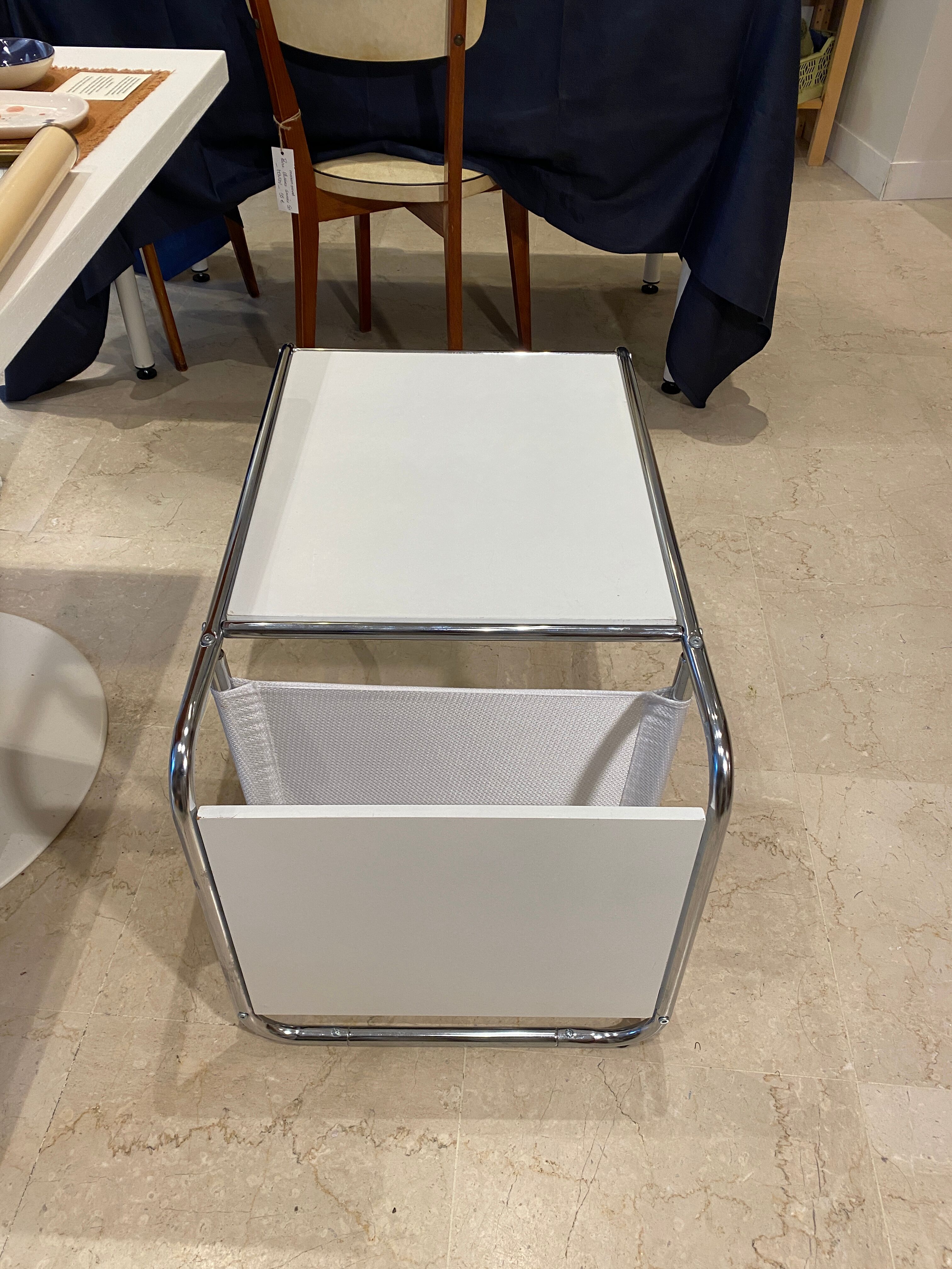 Side table magazine holders