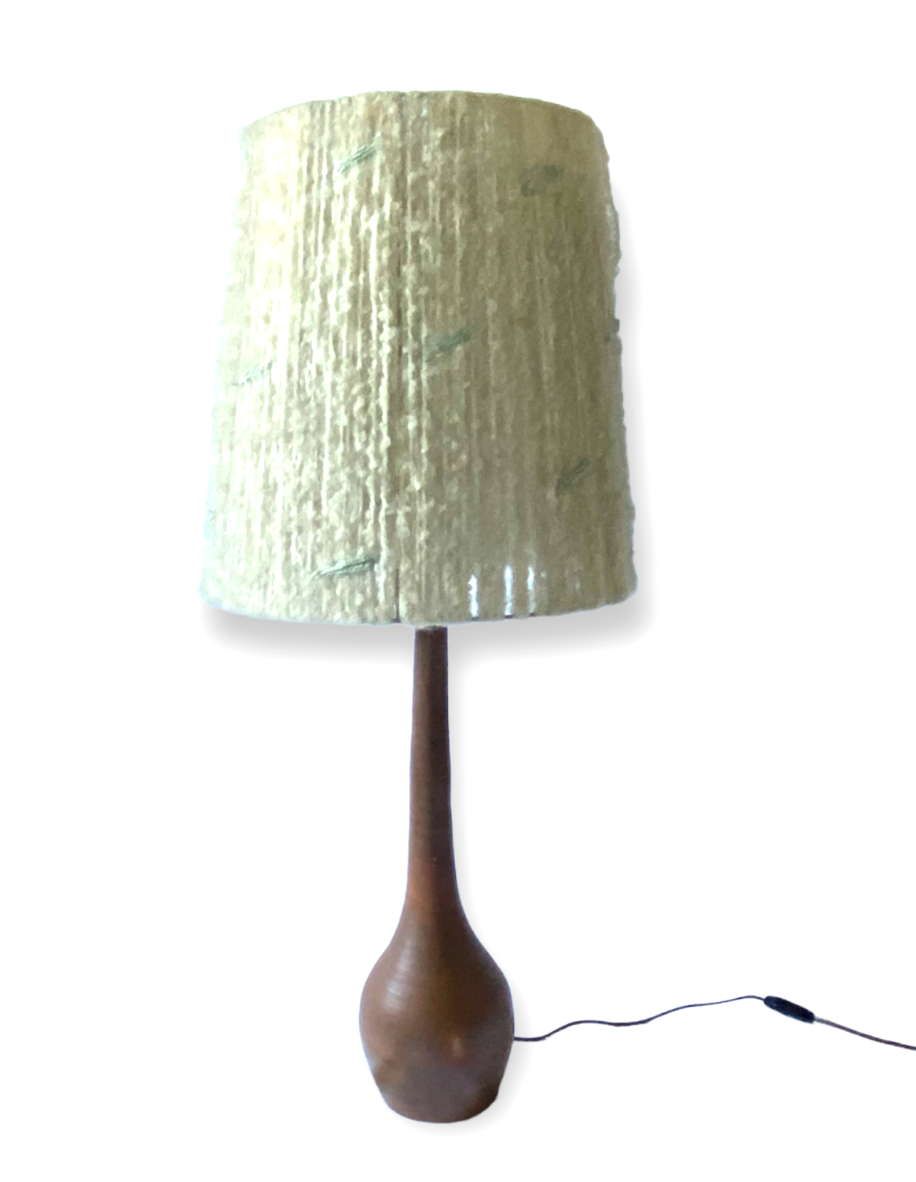 Mid-century earthenware table lamp, France 1950s