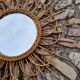 Rattan sun mirror 56cm