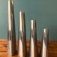 Set of 4 vintage aluminum candle holders from Ikea 1990