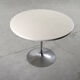 Table à manger avec pied de tulipe en métal, années 1970