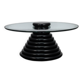 Table basse sculpturale italienne postmoderne rare, années 1980