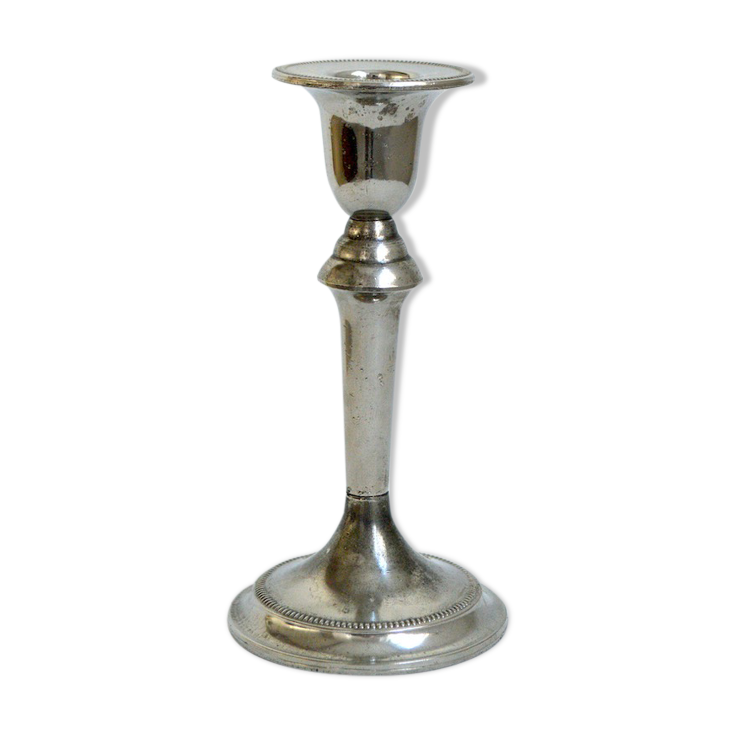 Silver candle holder