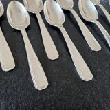 Christofle, Alfénide, Paris - Set of 12 silver-plated table spoons - América model