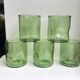 Set of 5 glasses bubbled glass style biot years 60-70