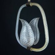 Ercole Barovier Murano glass chandelier. Italy 1940s