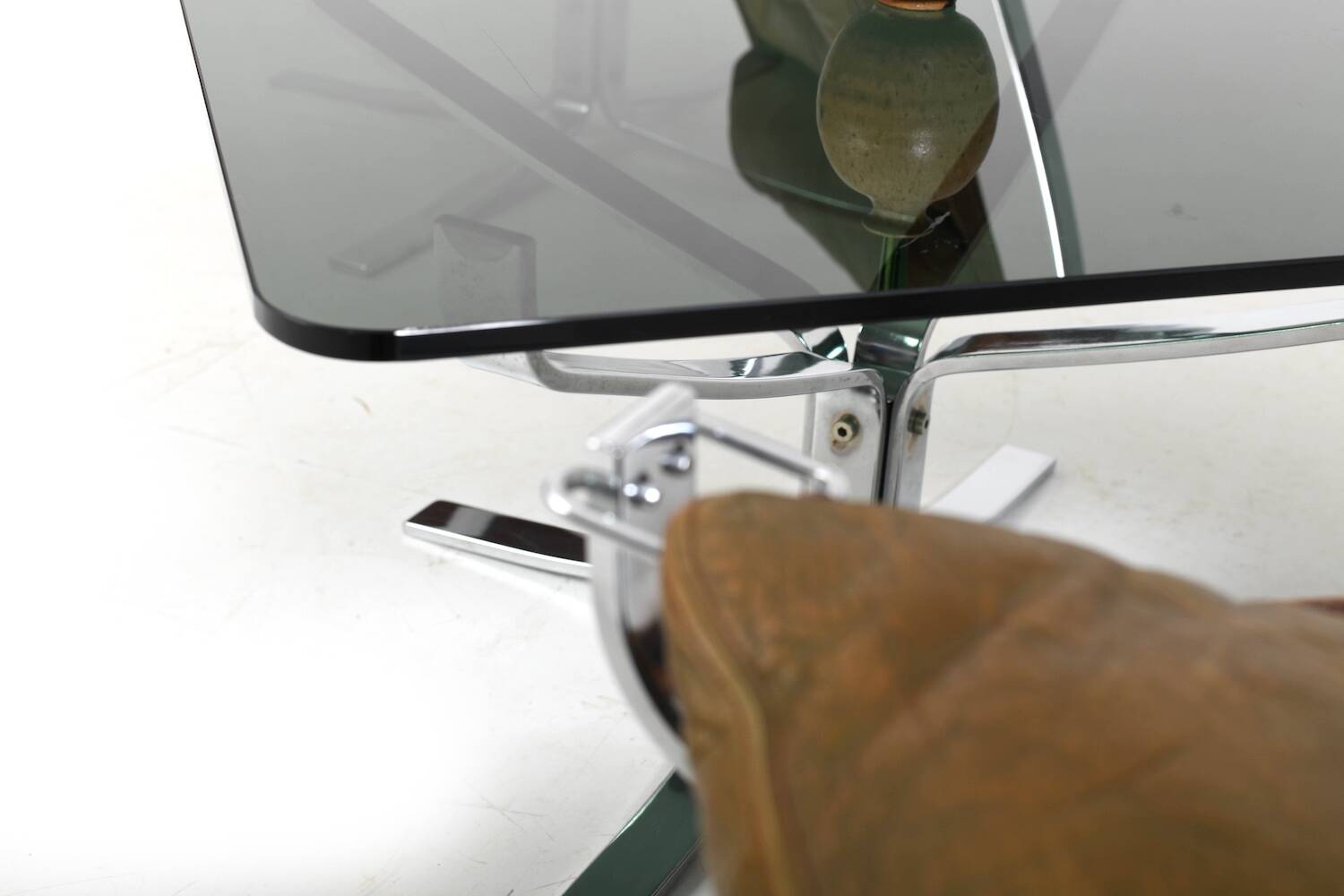 Chaises et table Chromed Falcon par Sigurd Ressell années 1970