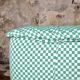2-seater sofa in checked fabric, France, 1980