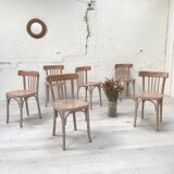 Suite of six bistro chairs