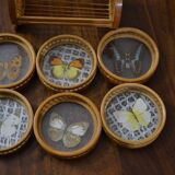 Set of butterfly coasters