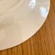 2 flat ironstone plates, Carnations, Creil and Montereau