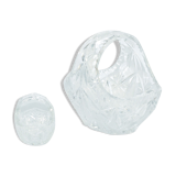 A pair of crystal baskets Huta Szkła Julia, Poland, 1980s