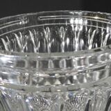 Vase / Bucket with champagne molded glass / vintage