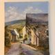 Oil Painting by Yann Le Francois Landscape Cantal Farm Aveyron Signed