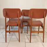 Set of 4 stella chairs vintage Scandinavian style 1960s