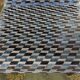 Suite de 6 chaises vintage 1970 velours et inox